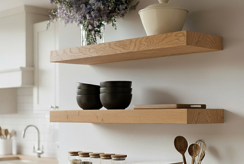 Sycamore shelving